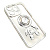 Чехол-силикон adream spaces с кольцом для iphone 13 pro серебристый