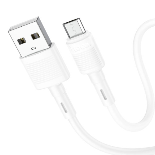Кабель usb hoco x83 micro (2.4a/1m) белый 