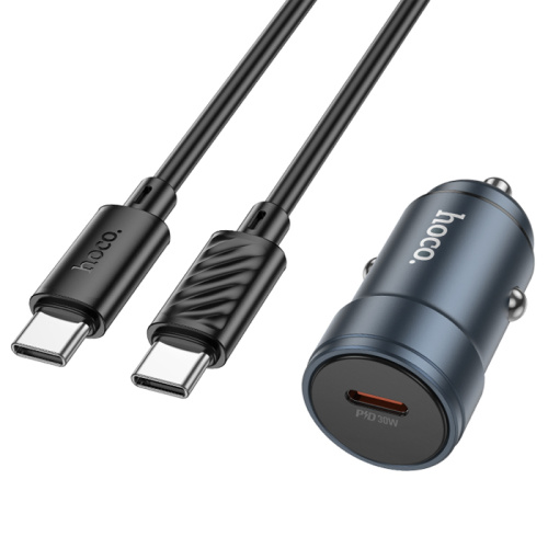 Азу hoco z57 type-c на type-c (pd30w) серый