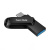256gb (3.2) usb/c sandisk dual drive go (400mb/s) черная 