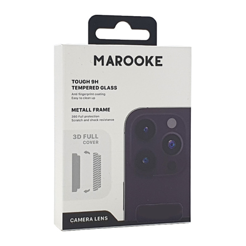 Стекло защитное на камеру marooke для iphone 15 pro/15 pro max черный