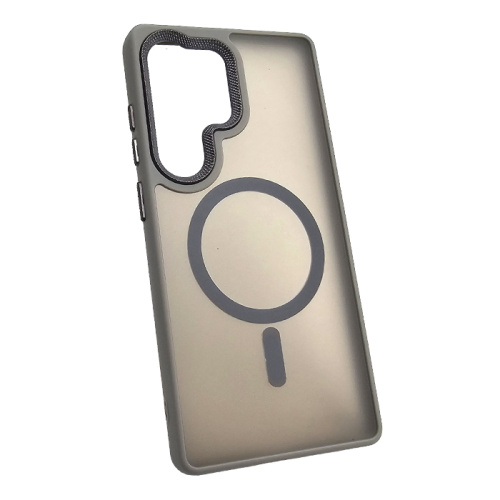 Чехол-крышка #83 magnetic collection mil-std для Samsung s25 ultra серый