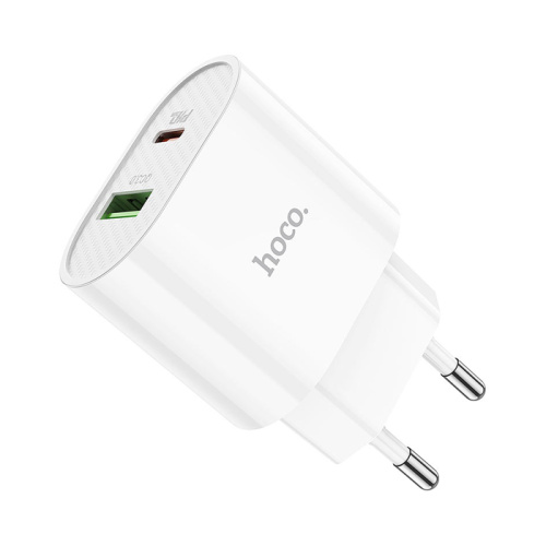 Сзу hoco c95a (usb/qc3.0/pd20w) белое