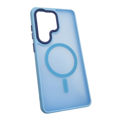 Чехол-крышка #83 magnetic collection mil-std для Samsung s26 ultra голубой