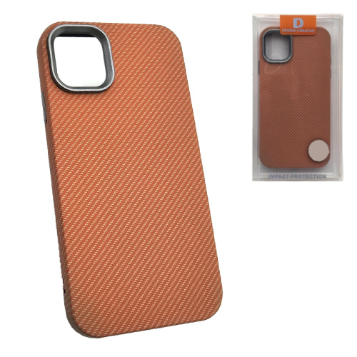Чехол-крышка arrival для iphone 11 pro max carbone оранжевый