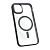 Чехол-силикон #014 clear case magsafe для iphone 11 в пакетике серый