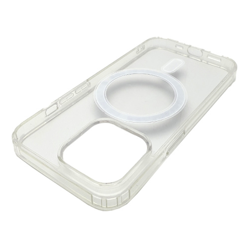 Чехол-силикон #62 clear case magsafe (magnetic) для iphone 13 pro (6.1) прозрачный 