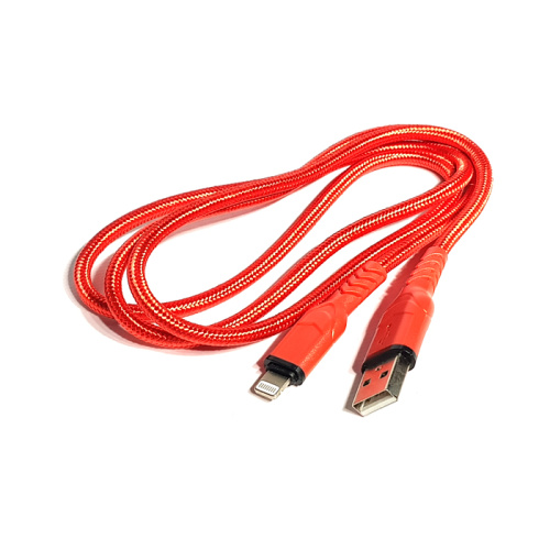 Кабель usb hoco x59 lightning 2.4a красный
