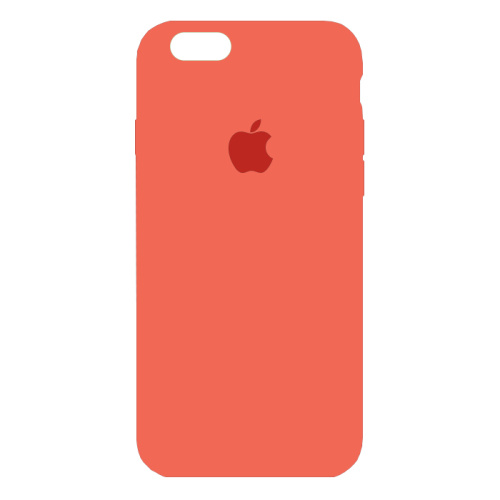 чехол-силикон silicone case NEW для iphone 6/6S zxc02 оранжевый
