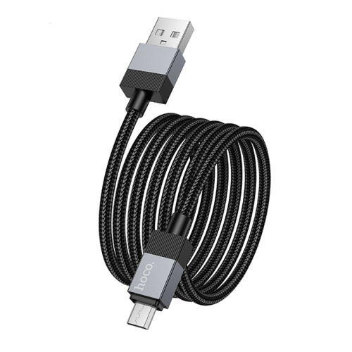 Кабель usb hoco x110 micro (2.4a) черный