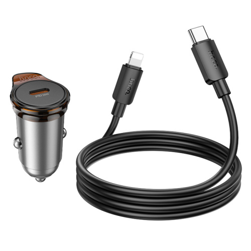 Азу hoco nz16 type-c на lightning (pd30w) серый