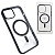 Чехол-силикон #70 clear case magsafe (magnetic) для iphone 11 (6.1) черный