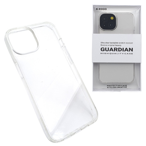 Чехол-силикон kzdoo guardian для iphone 13/14 прозрачный