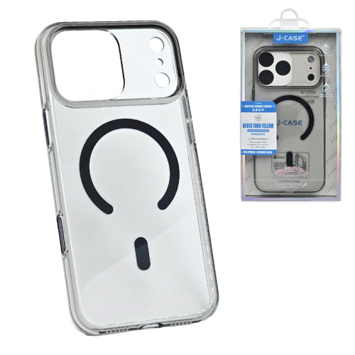 Чехол-крышка #66 j-case crystal iphone 17 pro черный