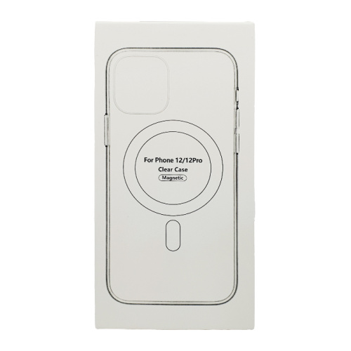 Чехол-силикон #62 clear case magsafe (magnetic) для iphone 12 pro (6.1) прозрачный 