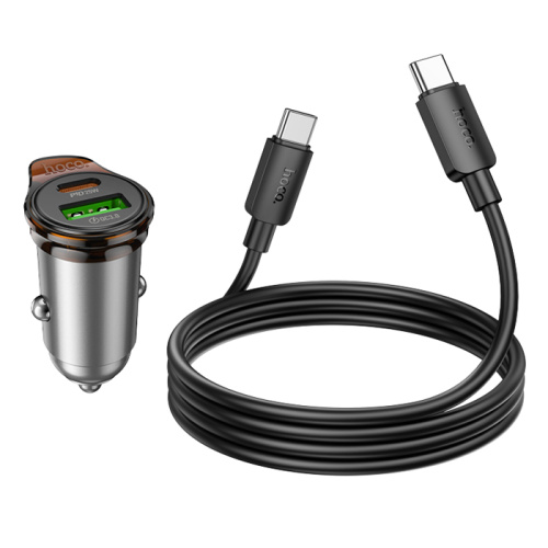 Азу hoco nz16a type-c/type-c (43w) серый