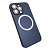 Чехол-силикон magnetic2 cam protect с лого для iphone 14 pro max черный
