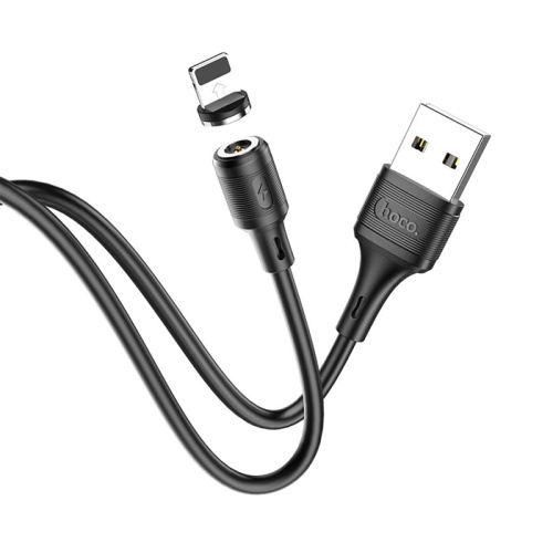 Кабель usb hoco x52 lightning magnetic 1m (2.4a) черный 