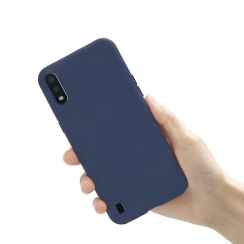 Чехол-силикон bm matte color Samsung a21 (2020) темно-синий