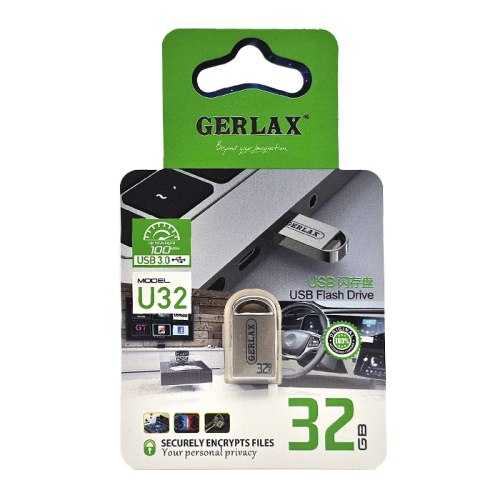 32gb (3.0) usb gerlax u32 серебристая