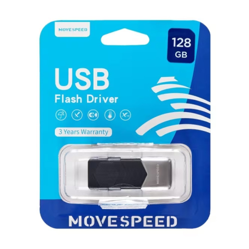 128gb (3.0) usb movespeed ysuks-128g3n черной-серый