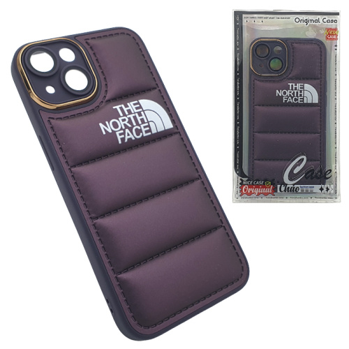 Чехол-силикон the north face chao для iphone 14 фиолетовый