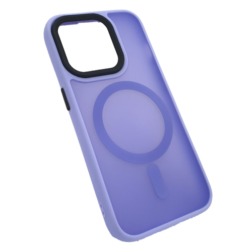 Чехол-крышка magnetic collection mil-std для iphone 15 pro сиреневый