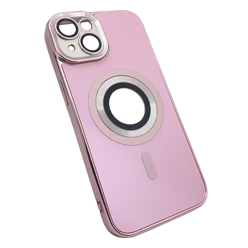 Чехол-силикон magnetic cam protect для iphone 13 розовый