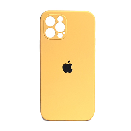 Чехол-силикон silicone case аналог (cam.protec) для iphone 12 pro (6.1) охра