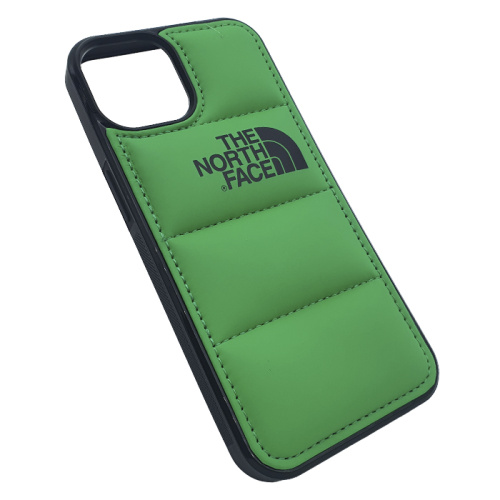 Чехол-силикон the north face для iphone 15 зеленый