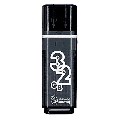 Usb 32gb* smartbuy glossy series черная