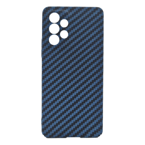 Чехол крышка new skin carbon Samsung a73 синий без упаковки 