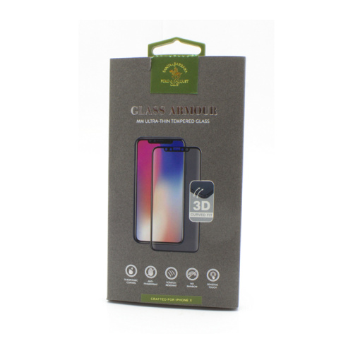 Стекло 3d santa barbara glass armor в упаковке iphone x/xs/11pro (5.8) белое