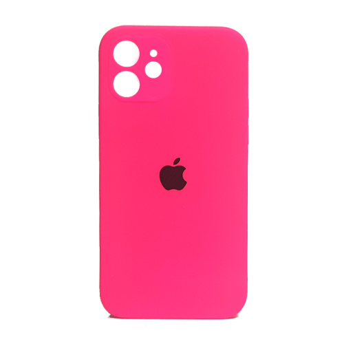 Чехол-силикон silicone case аналог (cam.protec) для iphone 12 (6.1) розовый