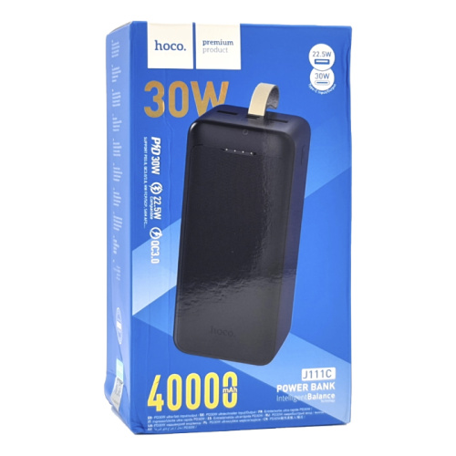 Пзу hoco j111с 40000mah (pd30w/qc3.0) черный