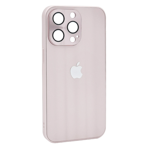 Чехол-крышка волна для iphone 13 pro max (6.7) светло-розовый