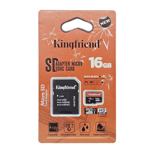 Micro sd 16gb kingfriend class10 с адаптером