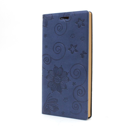 Чехол-книжка eqe для iphone 5/5s синяя