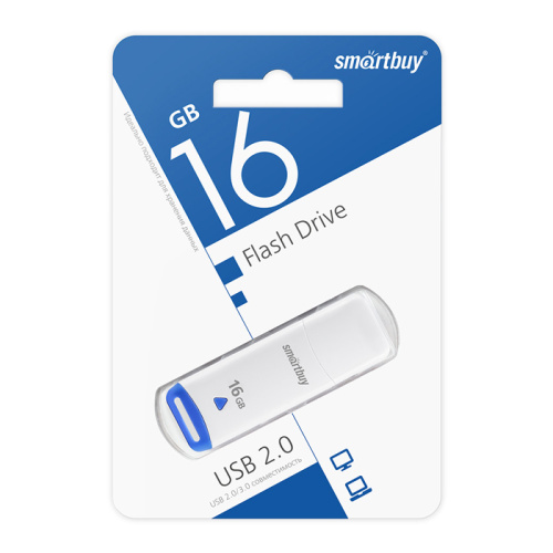 16gb usb smartbuy easy белая