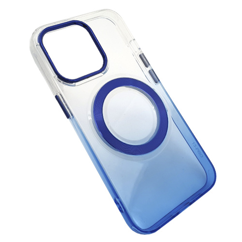 Чехол-силикон destiny scenery magsafe для iphone 13 синий