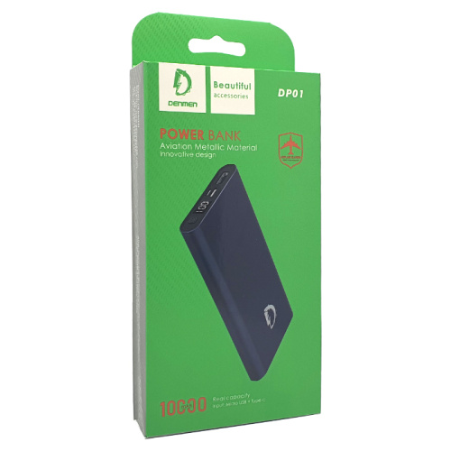 Пзу denmen dp01 10000mah серебристый