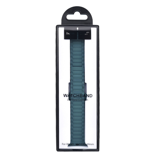 Ремешок hoco watchband wa06 flexible series магнитный силиконовый (42/44/45/49мм) бирюзовый