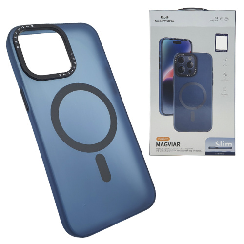 Чехол-крышка keephone magviar magsafe для iphone 15 pro mc0120 синий