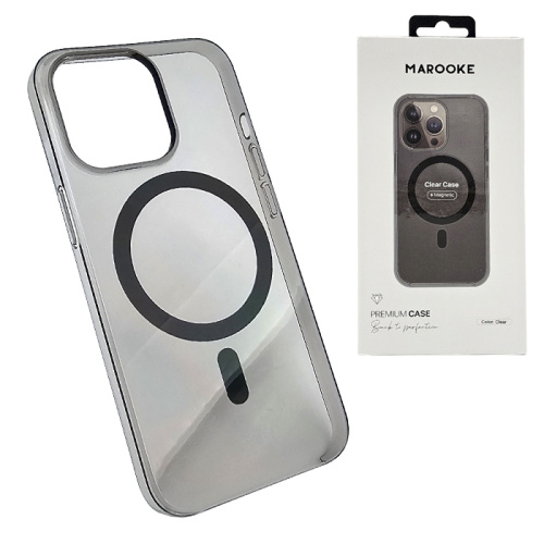 Чехол-крышка marooke clear case magnetic iphone 14 pro black