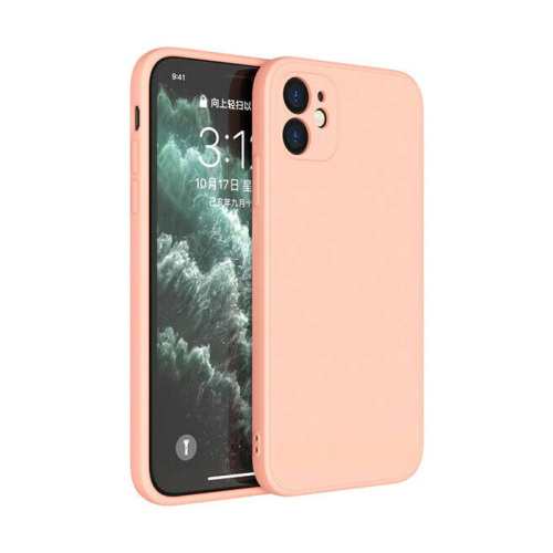 Чехол-силикон silicone case аналог (cam.protec) для iphone 12 (6.1) пудровый