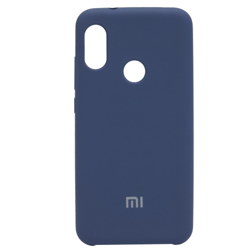 Чехол силикон silicone cover аналог xiaomi mi 10 lite синий