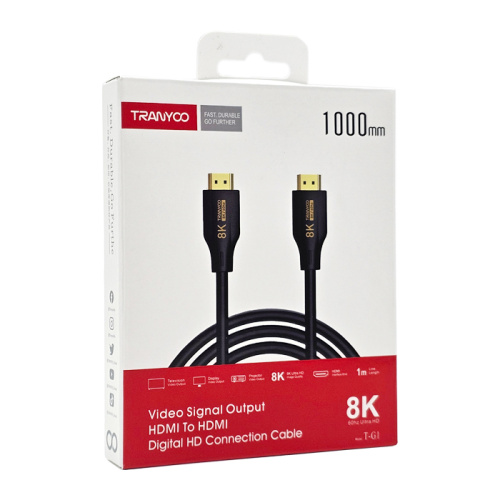Кабель tranyoo t-g1 hdmi/hdmi 8k/1m черный