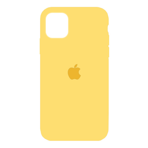 чехол-силикон silicone case NEW для iphone 11 zxc55 желтый  