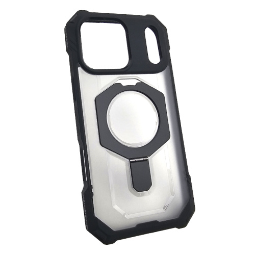 Чехол-крышка #27 (magsafe) с кольцом для iphone 17 pro max черный
