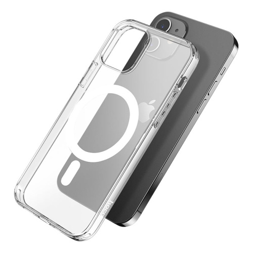 Чехол-силикон hoco magnetic protective iphone 12/12 pro(6.1) белый